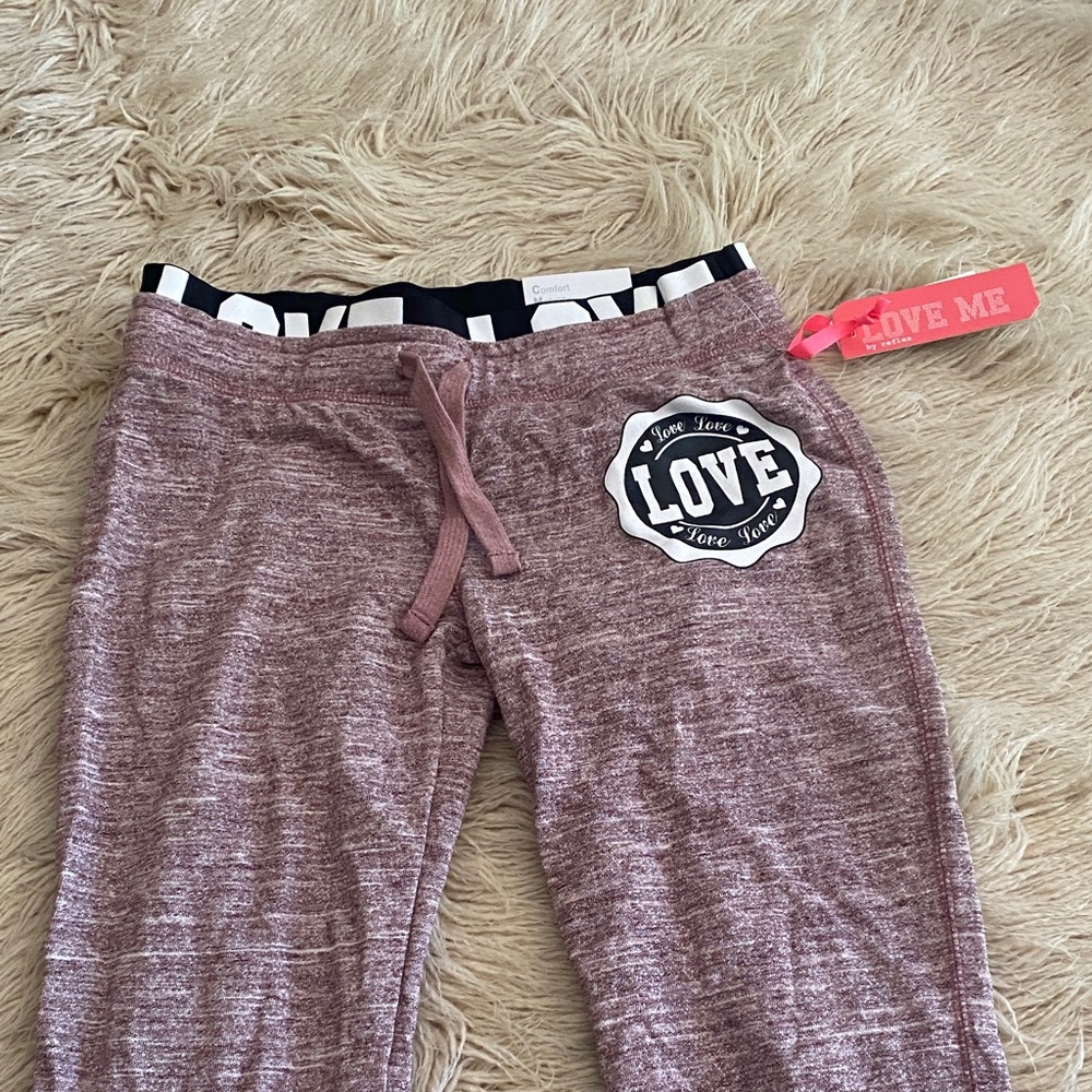 Love Me ' Pink Marled Lounge Joggers🌸🌺